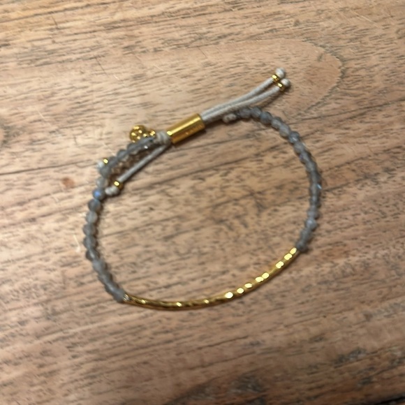 Gorjana Power Gemstone Bracelet – Gray & Gold – Adjustable – Like New - Picture 7 of 7